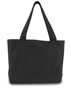 Liberty Bags 8870 - Seaside Cotton Canvas Pigment-Dyed Boat Tote Washed Black