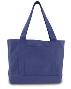 Liberty Bags 8870 - Seaside Cotton Canvas Pigment-Dyed Boat Tote Washed Navy