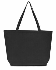 Liberty Bags LB8507 - Seaside Cotton Pigment-Dyed Large Tote Washed Black