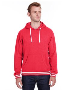 J. America JA8649 - Adult Relay Hooded Sweatshirt Red