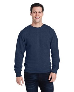 J. America 8870JA - Adult Triblend Crewneck Sweatshirt True Navy Trblnd