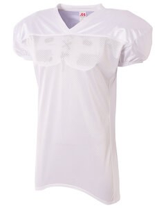 A4 N4242 - Adult Nickleback Tricot Body Skill Sleeve Football Jersey White