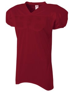 A4 N4242 - Adult Nickleback Tricot Body Skill Sleeve Football Jersey Cardinal