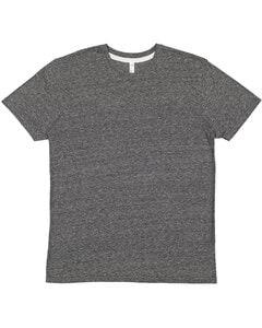 LAT 6991 - Men's Harborside Melange Jersey T-Shirt Smoke Melange