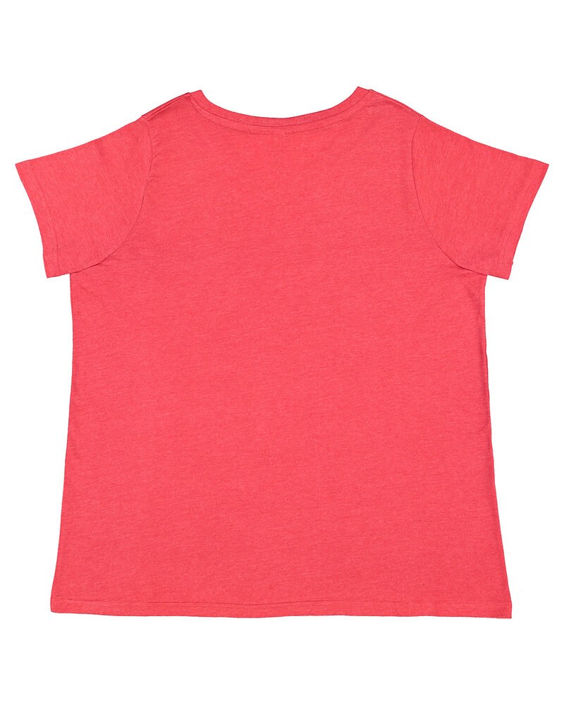 LAT 3817 - Ladies Curvy V-Neck Fine Jersey T-Shirt
