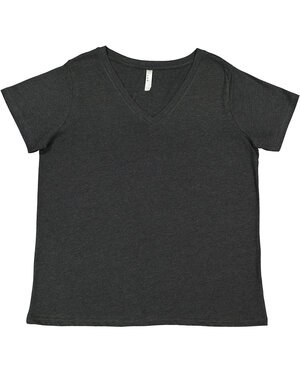 LAT 3817 - Ladies Curvy V-Neck Fine Jersey T-Shirt