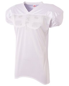 A4 NB4242 - Youth Nickleback Football Jersey W/Double Dazzle Cowl And Skill Sleeve White