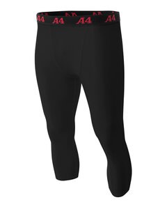 A4 NB6202 - Youth Polyester/Spandex Compression Tight Black