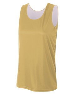 A4 NW2375 - Ladies Performance Jump Reversible Basketball Jersey Vegas Gold/Wht