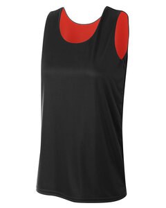 A4 NW2375 - Ladies Performance Jump Reversible Basketball Jersey Black/Red