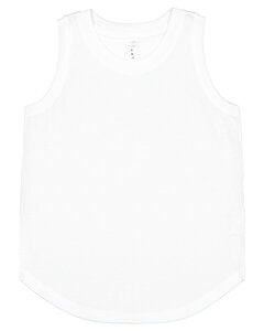 LAT 2692 - Youth Relaxed Tank White