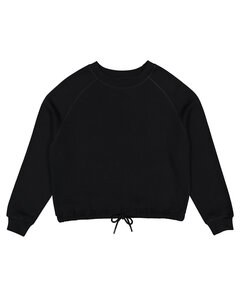 LAT 3528 - Ladies Boxy Fleece Sweatshirt Black