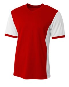 A4 NB3017 - Youth Premier Soccer Jersey Scarlet/White