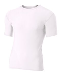 A4 NB3130 - Youth Short Sleeve Compression T-Shirt White