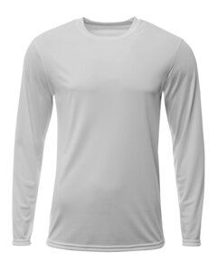 A4 N3425 - Men's Sprint Long Sleeve T-Shirt Silver