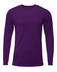 A4 N3425 - Men's Sprint Long Sleeve T-Shirt Purple