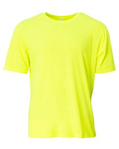 A4 N3013 - Adult Softek T-Shirt Safety Yellow