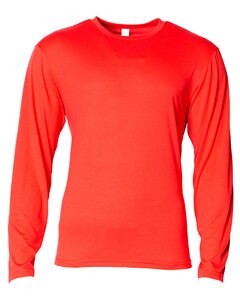 A4 N3029 - Men's Softek Long-Sleeve T-Shirt Scarlet