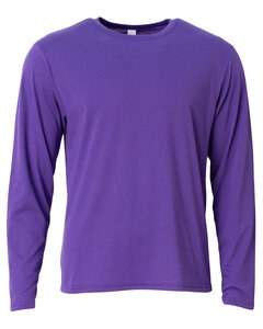 A4 N3029 - Men's Softek Long-Sleeve T-Shirt Purple