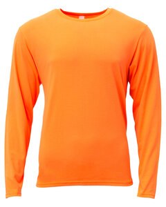 A4 N3029 - Men's Softek Long-Sleeve T-Shirt Safety Orange