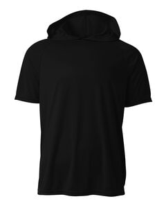 A4 NB3408 - Youth Hooded T-Shirt Black