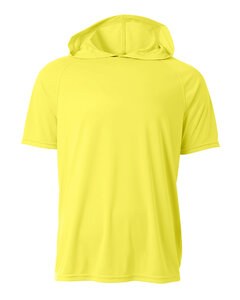 A4 NB3408 - Youth Hooded T-Shirt Safety Yellow
