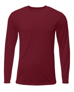 A4 NB3425 - Youth Long Sleeve Sprint T-Shirt Maroon