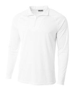 A4 NB4268 - Youth Quarter-Zip White