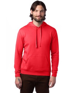 Alternative Apparel 8804PF - Adult Eco Cozy Fleece Pullover Hooded Sweatshirt Apple Red