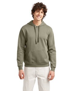 Alternative Apparel 8804PF - Adult Eco Cozy Fleece Pullover Hooded Sweatshirt Military