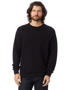 Alternative Apparel 9575ZT - Unisex Washed Terry Champ Sweatshirt Black