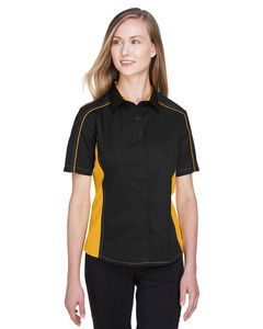 Ash City North End 77042 - Fuse Ladies Color-Block Twill Shirts