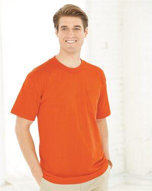 Bayside 1725 - USA-Made 50/50 Short Sleeve T-Shirt with a Pocket