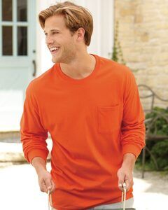 Hanes 5596 - Tagless® Long Sleeve T-Shirt with a Pocket