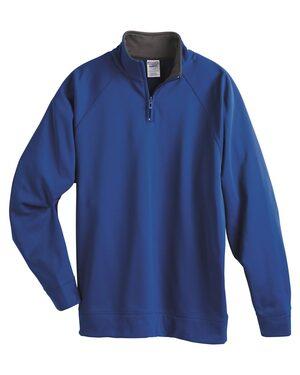 JERZEES PF95MR - 100% Polyester Fleece Quarter-Zip Cadet Collar Sweatshirt