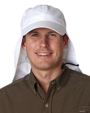 Adams EOM101 - 6-Panel UV Low-Profile Cap with Elongated Bill and Neck Cape