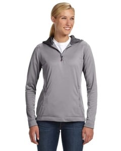 Russell Athletic FS8EFX - Ladies Tech Fleece Quarter-Zip Pullover Hood