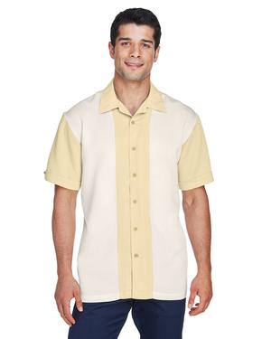 Harriton M575 - Mens Two-Tone Bahama Cord Camp Shirt