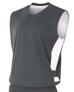 A4 N2349 - Adult Reversible Speedway Muscle Shirt