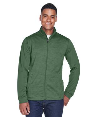 Devon & Jones DG796 - Mens Newbury Colorblock Mélange Fleece Full-Zip