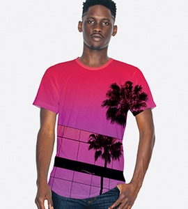 American Apparel pl401w - IMPORTED UNISEX SUBLIMATIN TEE