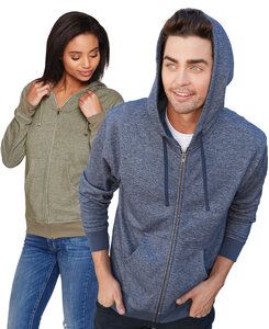 Next Level NL9600 - Unisex Denim Fleece Zip Hoody