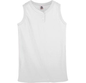 Augusta Sportswear 551 - Girls Sleeveless Two Button Softball Jersey