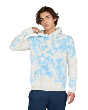 US Blanks 4412CL - Unisex Made in USA Cloud Tie-Dye Hooded Sweatshirt