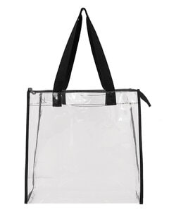 OAD OAD5006 - Clear Tote with Gusseted And Zippered Top