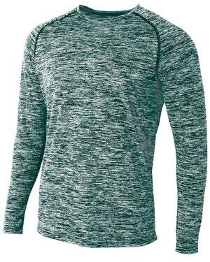 A4 N3305 - Adult Space Dye Long Sleeve Raglan T-Shirt