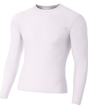 A4 NB3133 - Youth Long Sleeve Compression Crewneck T-Shirt