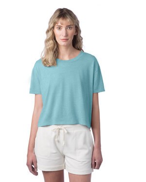 Alternative Apparel 5114CV - Ladies CVC Go-To Headliner Crop T-Shirt