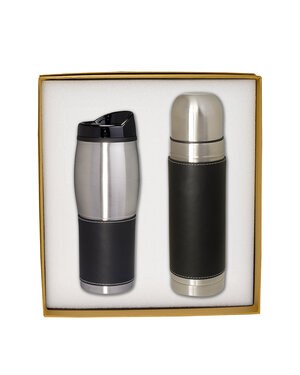 Leeman LG-9270 - Tuscany Thermal Bottle And Tumbler Gift Set